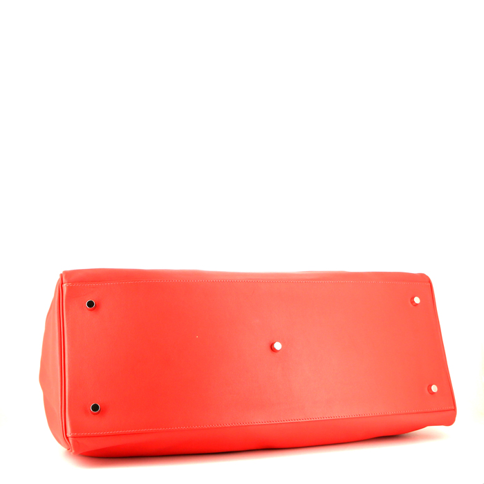 Hermès Relax Kelly weekend bag in pink Jaipur Swift leather - Detail D5