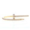 Bracelet Cartier Juste un clou en or rose et diamants, taille 15 - 360 thumbnail