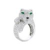 Cartier Panthère ring in white gold,  emerald and onyx and in diamonds - 00pp thumbnail
