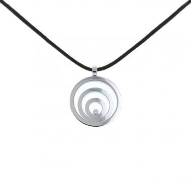 Chopard Happy Spirit large model pendant in white gold and diamond