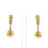 De Grisogono earrings in yellow gold and diamonds - 360 thumbnail