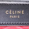 Bolso bandolera Céline Luggage Nano en cuero negro y beige y piel de pitón roja - Detail D4 thumbnail