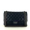 Chanel  Chanel 2.55 handbag  in navy blue quilted leather - 360 thumbnail