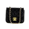 Chanel Mini Timeless shoulder bag in black quilted leather - 360 thumbnail