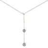 Cartier "Tie" necklace in white gold, diamonds and cultured pearls - 00pp thumbnail