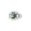 Vintage ring in platinium,  tourmaline and diamonds - 00pp thumbnail