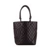 Chanel  Cambon shopping bag  in black quilted leather - 360 thumbnail