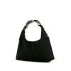 Gucci Mors handbag in black canvas and black leather - 00pp thumbnail