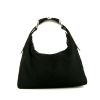 Gucci Mors handbag in black canvas and black leather - 360 thumbnail