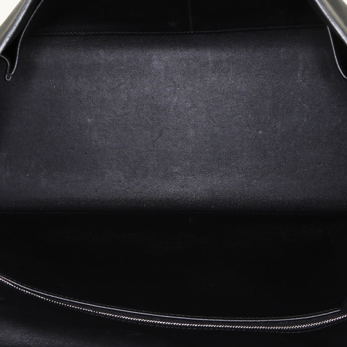 Bolso de mano Hermes Kelly 35 cm en cuero swift negro - Detail D3