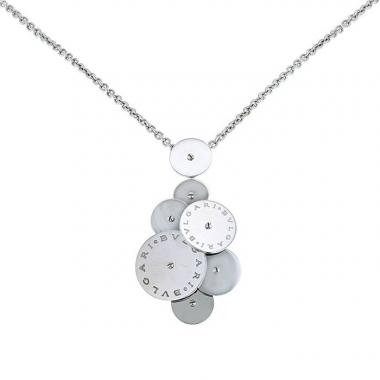 Collana Bulgari Cyclades modello grande in oro bianco