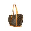 Louis Vuitton Babylone shopping bag in brown monogram canvas and natural leather - 00pp thumbnail