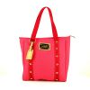 Louis Vuitton Antigua shopping bag in pink and red canvas and natural leather - 360 thumbnail