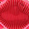 Shopping bag Louis Vuitton Antigua in tela rosa e rossa e pelle naturale - Detail D2 thumbnail