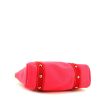 Shopping bag Louis Vuitton Antigua in tela rosa e rossa e pelle naturale - Detail D4 thumbnail