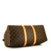 Bolsa de viaje Louis Vuitton Keepall 45 en lona Monogram marrón y cuero natural - Detail D4 thumbnail