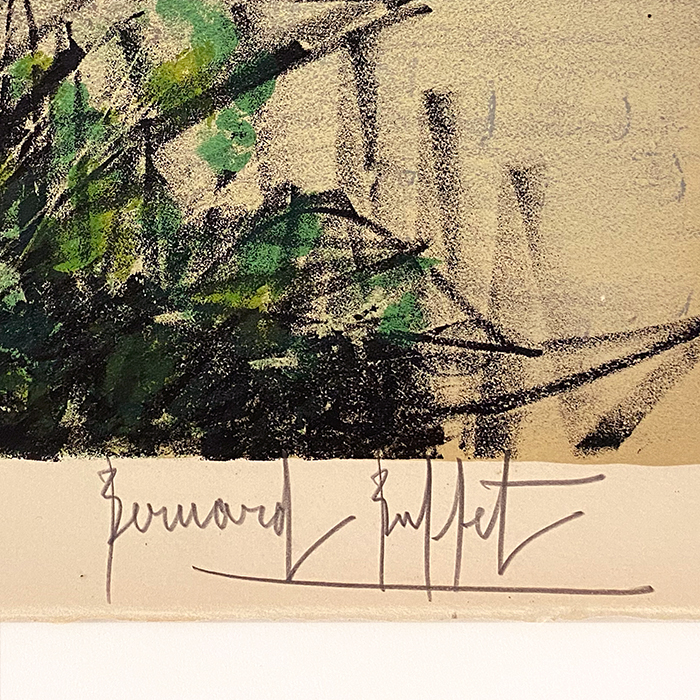 Bernard Buffet, "San Francisco", lithograph in colors on Arches papers, from the "San Francisco" album, artist proof, signed and annotated, of 1966 - Detail D2