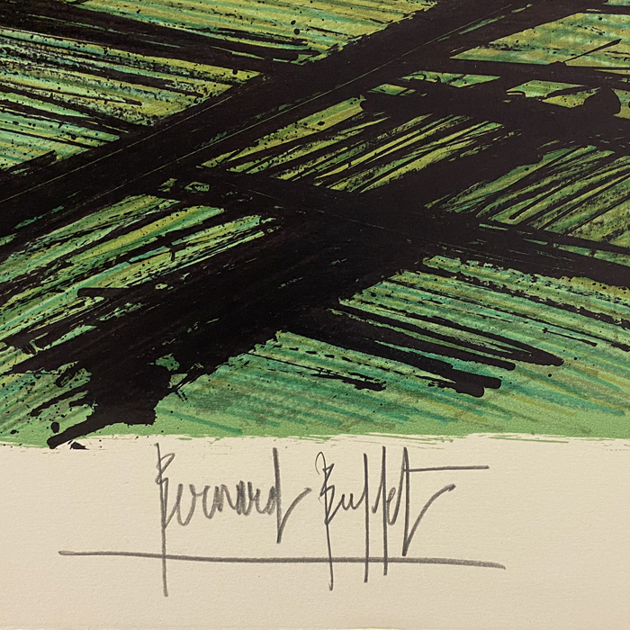 Bernard Buffet, "Fuji Yama", lithograph in eight colors on Arches papers, artist proof, signed and annotated, of 1980 - Detail D2