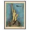 Bernard Buffet, "La Statue de la Liberté", lithograph in seven colors on Arches paper, signed and numbered, of 1986 - 00pp thumbnail