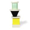 Ettore Sottsass, "Vaso" totem vase, in enamelled ceramic, Tendentse edition, Alessio Sarri production, signed, of 1987 - Detail D1 thumbnail