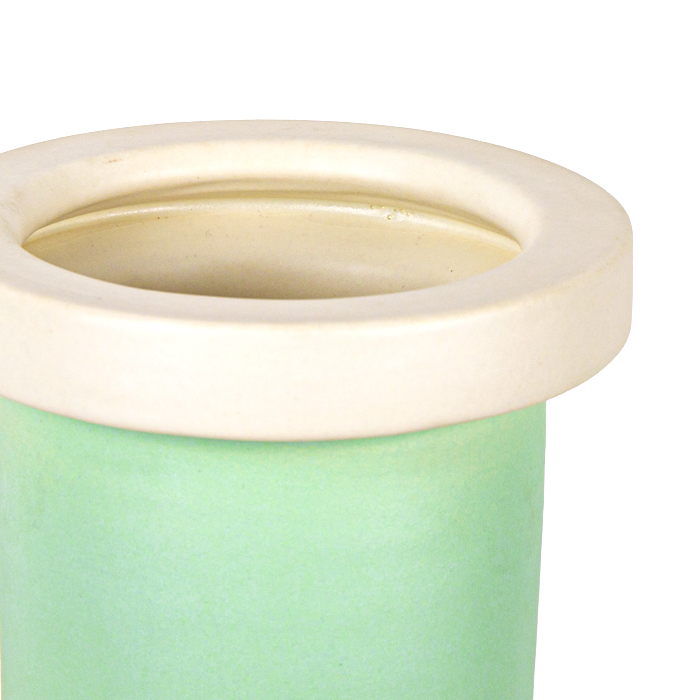 Ettore Sottsass, "Vaso" totem vase, in enamelled ceramic, Tendentse edition, Alessio Sarri production, signed, of 1987 - Detail D2