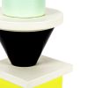 Ettore Sottsass, "Vaso" totem vase, in enamelled ceramic, Tendentse edition, Alessio Sarri production, signed, of 1987 - Detail D3 thumbnail