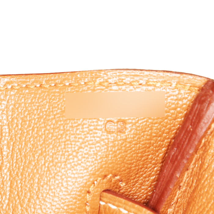 Borsa Hermes Birkin 35 cm in pelle togo gold - Detail D4