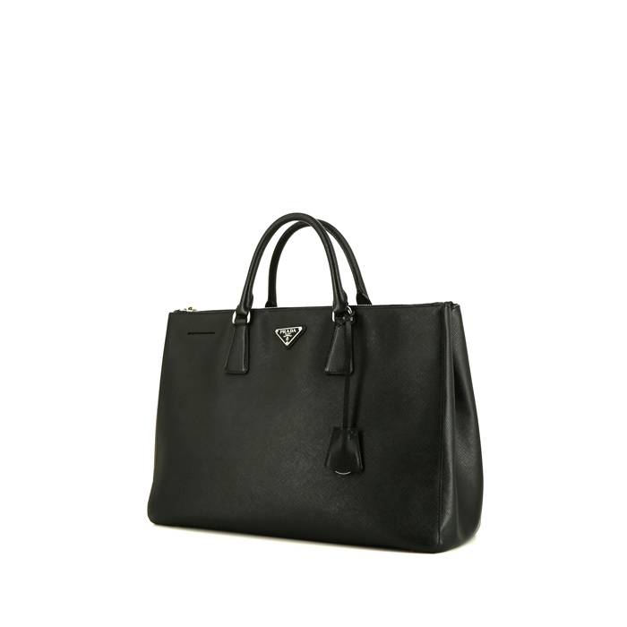 Prada Galleria handbag in black leather saffiano - 00pp