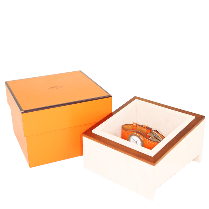 Reloj Hermes Harnais y acero Ref :  HA3.210 Circa  2000