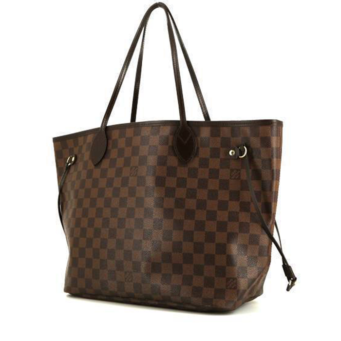 Neverfull leather handbag Louis Vuitton Brown in Leather - 35440710