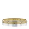 Bracelet Cartier Love 4 diamants en or jaune et diamants, taille 18 - 360 thumbnail