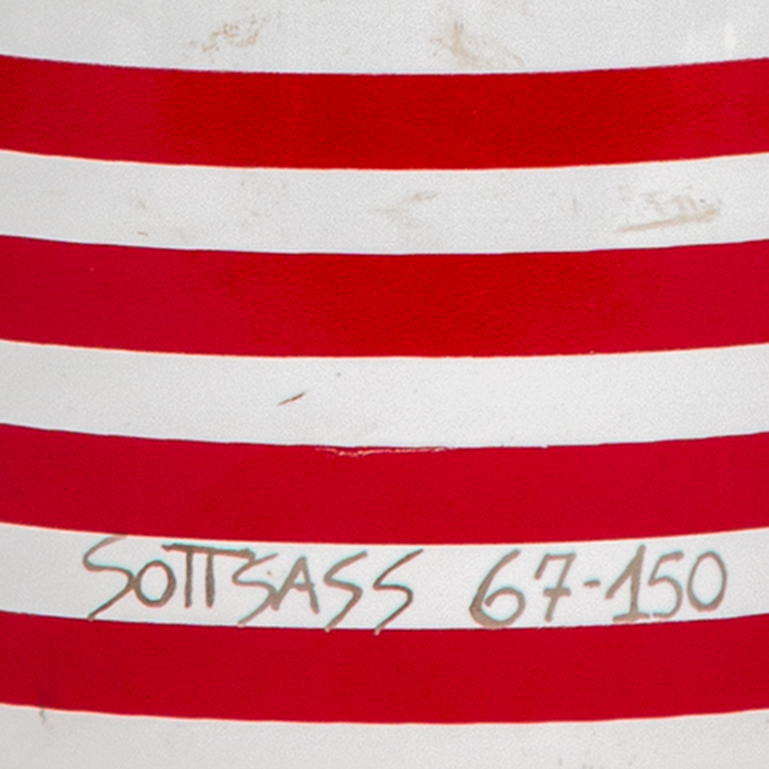 Ettore Sottsass, Totem "Menta", in polychrome enamelled ceramic, edition EAD for Modernariato gallery, signed and numbered, around the 2000's - Detail D2