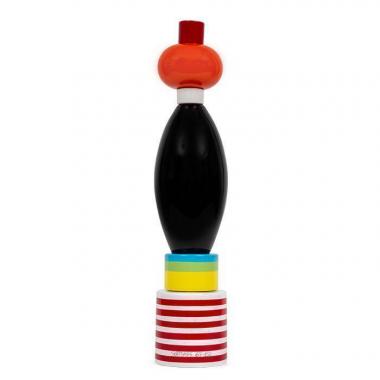 Ettore Sottsass, Totem "Menta", en céramique émaillée polychrome, édition EAD pour la galerie Modernariato, signé et numéroté, des années 2000