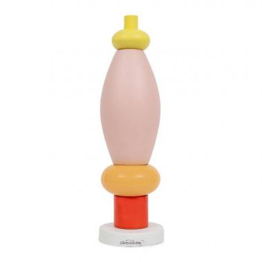 Ettore Sottsass, Totem "Burma", en céramique émaillée polychrome, édition EAD pour la galerie Modernariato, signé et numéroté, des années 2000
