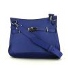Hermes Jypsiere shoulder bag in blue togo leather - 360 thumbnail