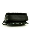 Valentino Rockstud shoulder bag in black grained leather - Detail D5 thumbnail