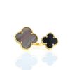 Van Cleef & Arpels Entre Les Doigts Magic Alhambra ring in yellow gold,  mother of pearl and onyx - 360 thumbnail
