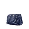 Chanel Mademoiselle handbag in blue patent quilted leather - 00pp thumbnail
