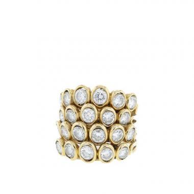 Rene Boivin  ring in yellow gold and diamonds