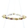 Bulgari bracelet in yellow gold and colored stones - 360 thumbnail