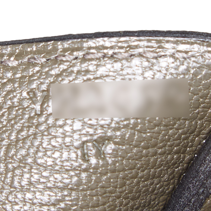 Hermes Birkin 35 cm handbag in green togo leather - Detail D5