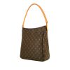 Louis Vuitton  Looping large model  handbag  in brown monogram canvas  and natural leather - 00pp thumbnail