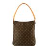 Louis Vuitton  Looping large model  handbag  in brown monogram canvas  and natural leather - 360 thumbnail