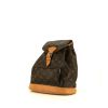 Zaino Louis Vuitton  Montsouris in tela monogram marrone e pelle naturale - 00pp thumbnail