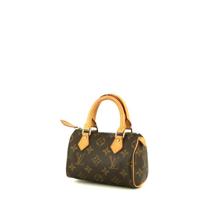 Sac à main Louis Vuitton Batignolles petit modèle en toile monogram marron  et cuir naturel