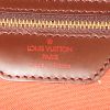 Louis Vuitton Neo Greenwich travel bag in ebene damier canvas and brown leather - Detail D3 thumbnail