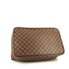 Louis Vuitton Neo Greenwich travel bag in ebene damier canvas and brown leather - Detail D4 thumbnail