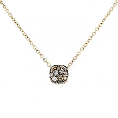 Collana Pomellato Nudo Classic in oro rosa e diamanti brown