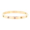 Cartier Love bracelet in pink gold and sapphires, size 17 - 00pp thumbnail