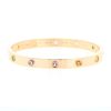 Bracelet Cartier Love en or rose et saphirs de couleur, taille 17 - 360 thumbnail